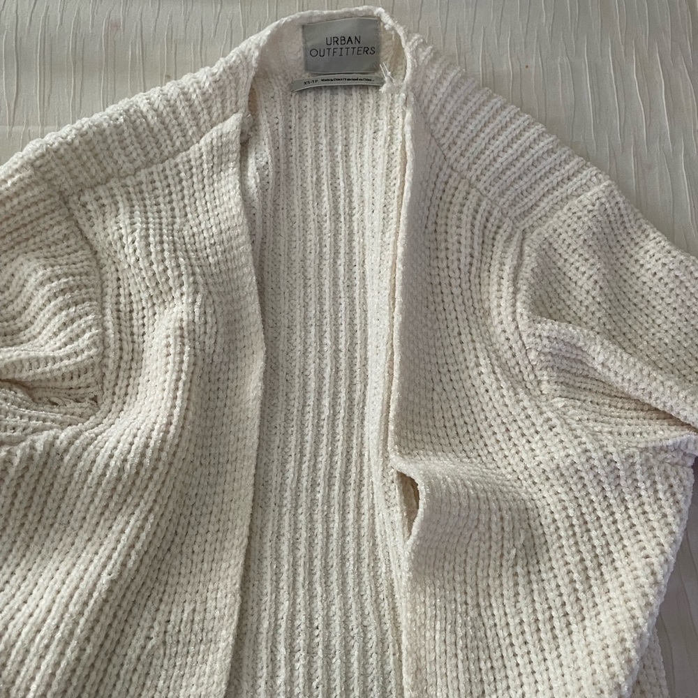 Urban Outfitters white knit cardigan